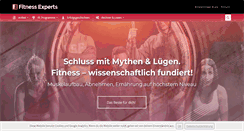 Desktop Screenshot of fitness-experts.de