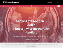 Tablet Screenshot of fitness-experts.de